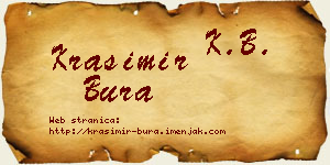 Krasimir Bura vizit kartica